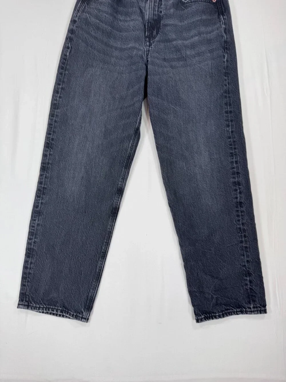 American Eagle Jeans 90s Boyfriend Black Size 8 High Rise Relaxed Retro Grunge